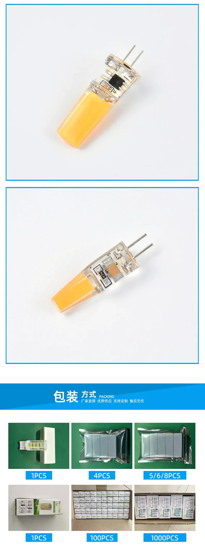 DecorBites™ G9 LED Glass Bulb 6W-15W 220V COB Light for Constant Power Lighting