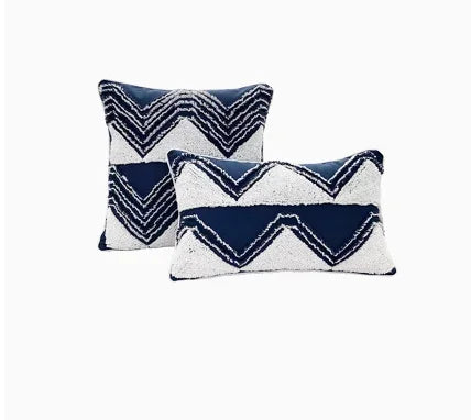 DecorBites™ Geometric Tufted Tassel Cushion Cover 30x50cm
