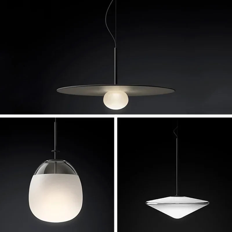 DecorBites™ Glass Saucer LED Chandelier for Living Room & Bedroom Lighting