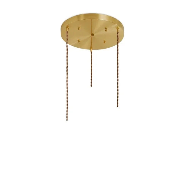 DecorBites™ Diamond Amber Glass LED Pendant Lights - Nordic Modern Hanging Lamp