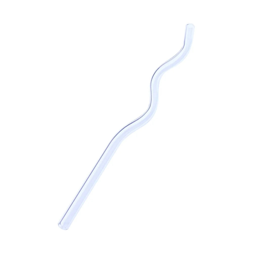 DecorBites™ Glass Straws Set - Eco-Friendly Reusable Colorful Drinking Tubes