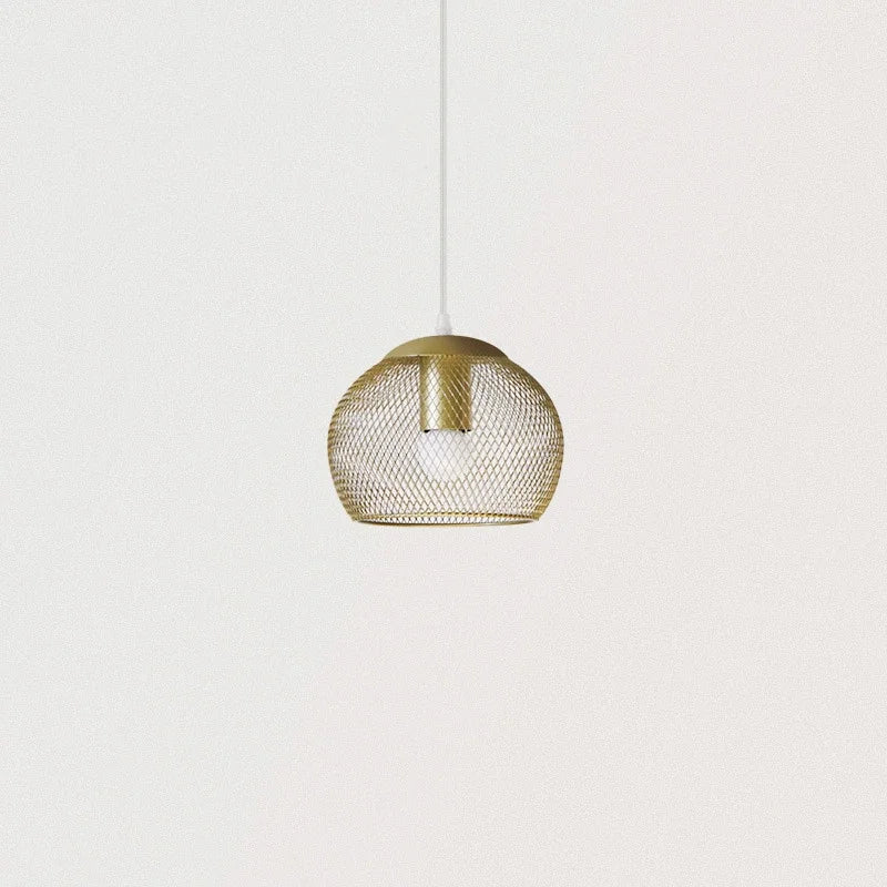 DecorBites™ Golden Birdcage LED Pendant Chandelier for Stylish Lighting in Restaurants, Kitchens, & Stores