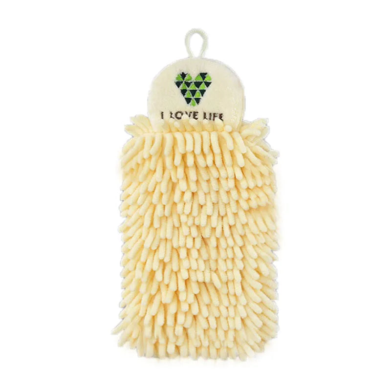 DecorBites™ Embroidered Microfiber Hand Towel: Soft, Quick Dry, Portable for Kitchen, Bathroom, Travel