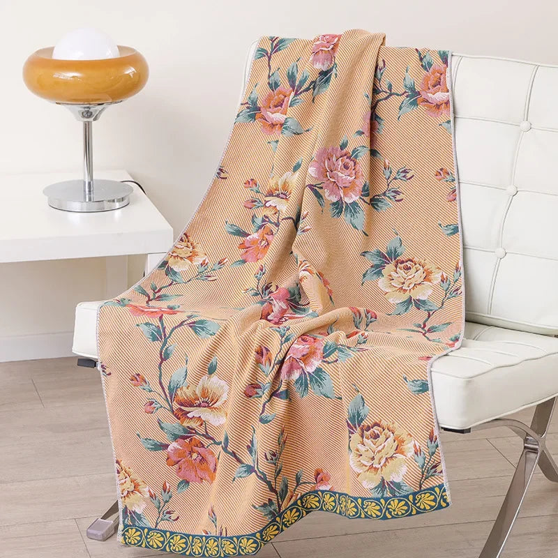 DecorBites™ Cotton Gauze Bath Towel - Soft & Absorbent 80x160cm
