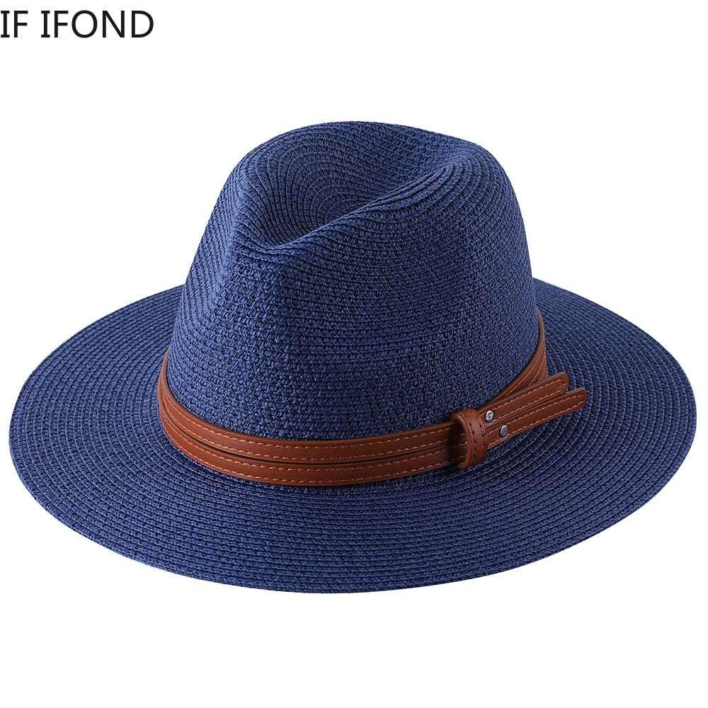 Panama Women/Men Wide Brim Beach Hat UV Protection
