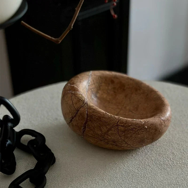 DecorBites™ Bird's Nest Marble Bowl for Jewelry Storage and Home Decor