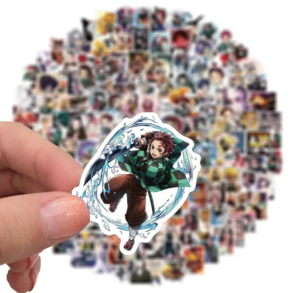 Demon Slayer Stickers: 50-200pcs Waterproof Anime Decals