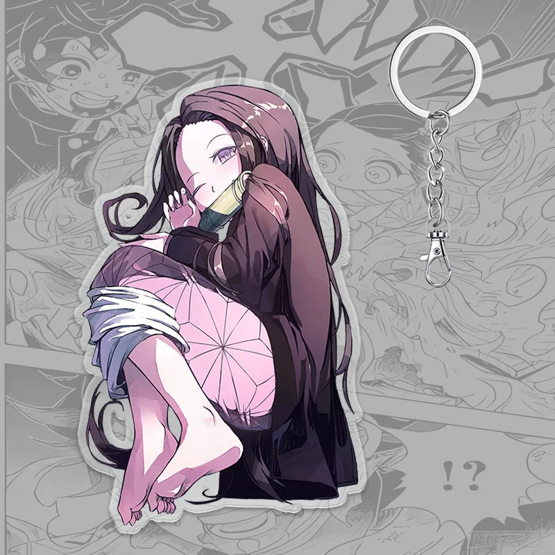 Demon Slayer Keychain: Tanjiro 6cm Acrylic Bag Pendant