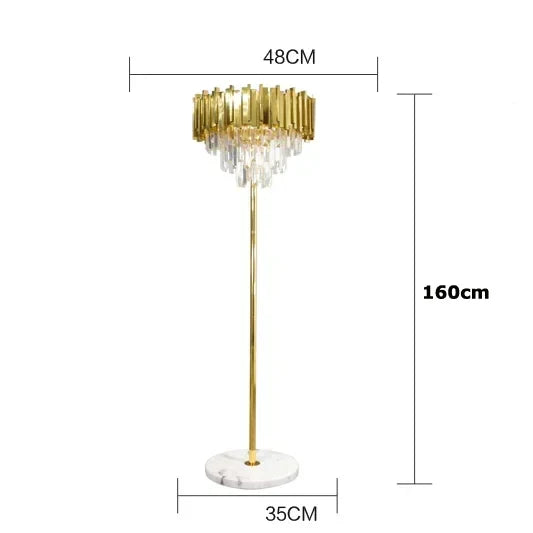 DecorBites™ Gold Black Crystal Chandeliers LED Ceiling Light for Luxe Living & Hospitality