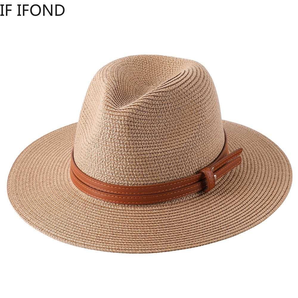 Panama Women/Men Wide Brim Beach Hat UV Protection