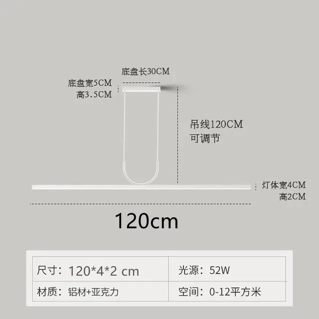 DecorBites™ LED Ceiling Chandelier for Dining Room - Modern Minimalist Pendant Lamp