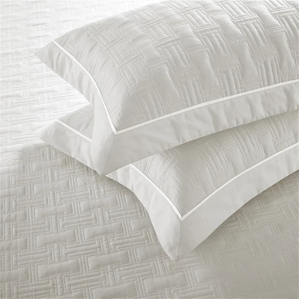 DecorBites™ Cotton Coverlet Bedspread Set with Thick Quilting for Luxurious Bedding