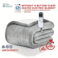 DecorBites™ Electric Heated Blanket Throw: 10 Temp Settings, Auto Shut Off, Machine Washable