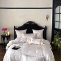 DecorBites™ Embroidered Lace Princess Bedding Set - 4 Piece Cotton Flowers Collection