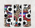 Serape Leopard Soccer 20 oz Skinny Tumbler