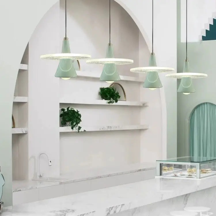 DecorBites™ LED Flying Saucer Chandelier Modern Pendant Light for Dining Bedroom - Frisbi Italy Designer