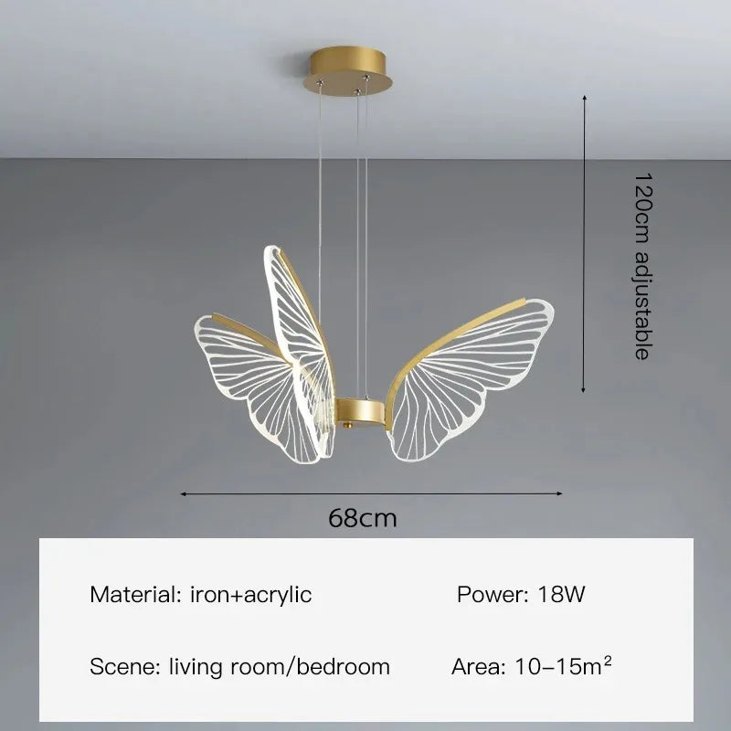 DecorBites™ LED Butterfly Chandeliers: Modern Lighting Fixtures for Home Decor