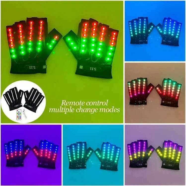 Cyberpunk Futuristic Luminous Rave Goggles LED glowing glasses Accessories
