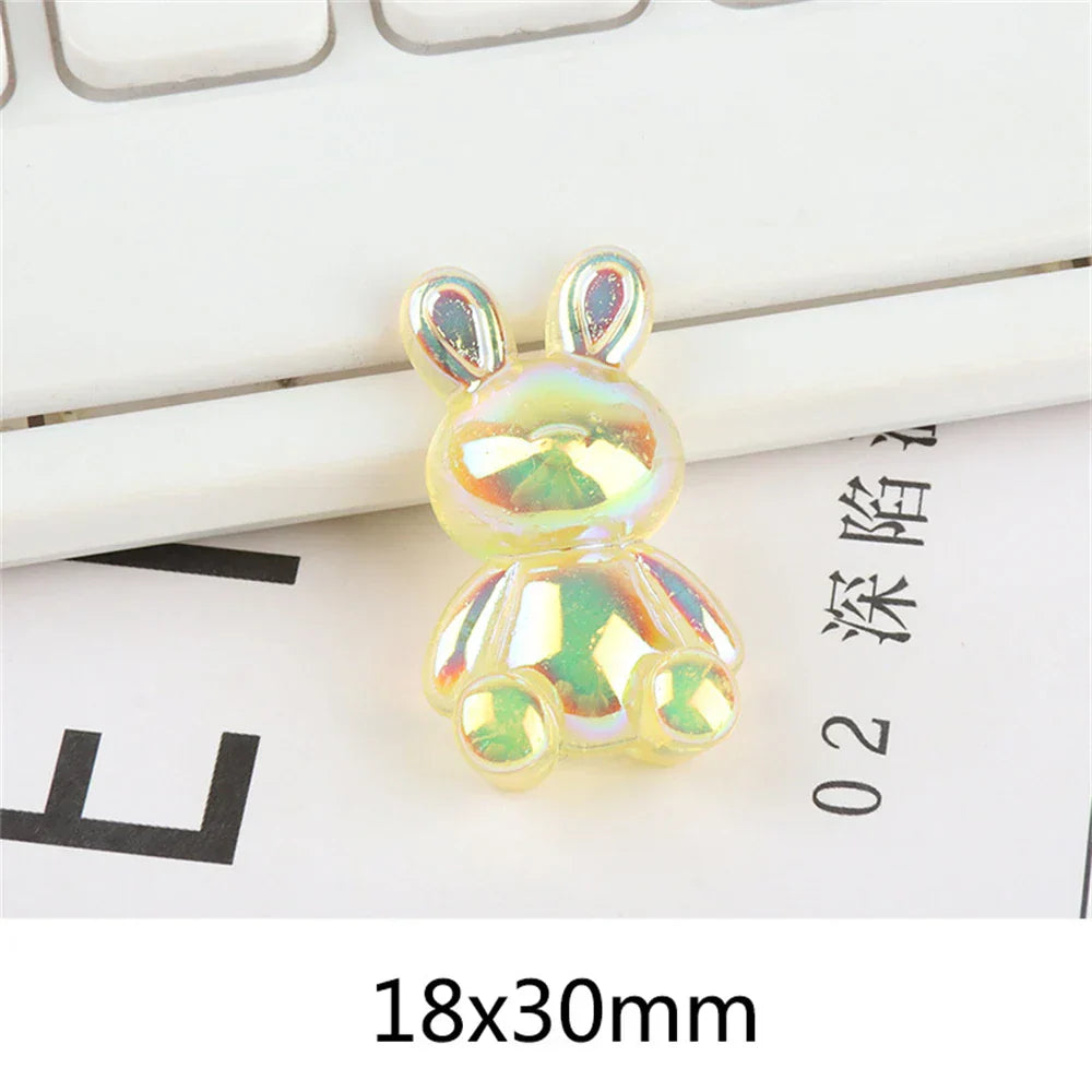 DecorBites™ Kawaii Rabbit Resin Cabochon for Scrapbooking and DIY Crafts