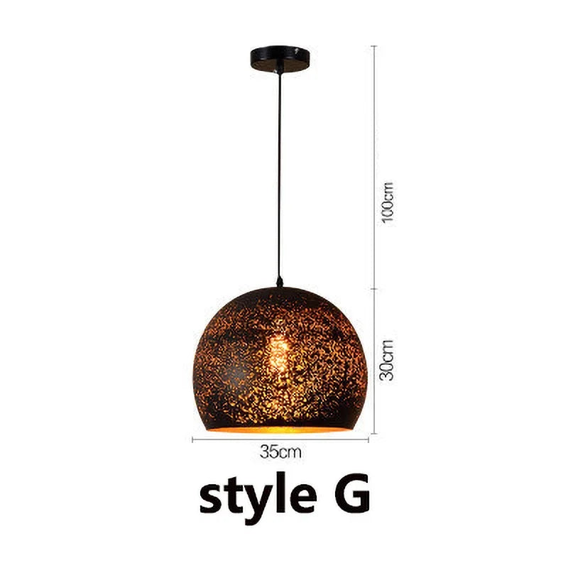 DecorBites™ Etched Iron Chandelier Pendant Light Fixture for Dining and Living Room