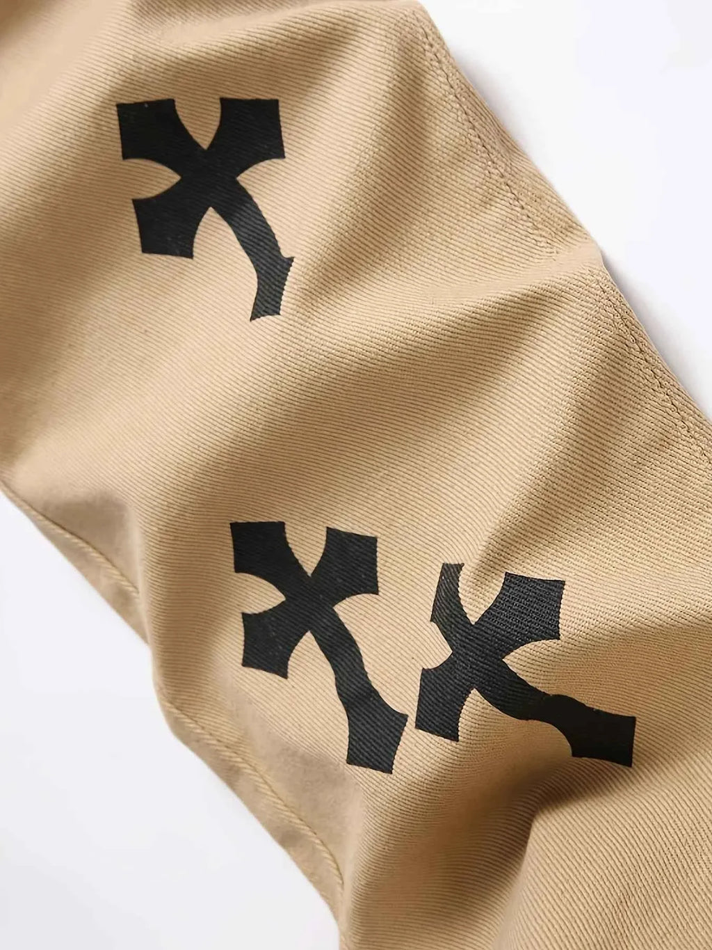 Men's Cross Print Pattern Pants