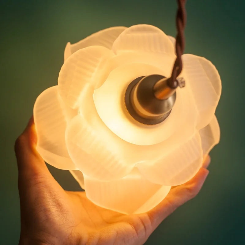DecorBites™ Frosted White Glass LED Pendant Lamp: Nordic Minimalism for Living Room & Cafe