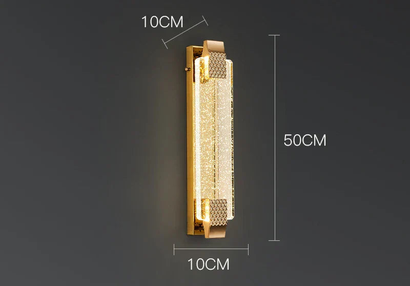 DecorBites™ Crystal Wall Lamp Luxury Bedroom Bedside Living Room Decorative Light
