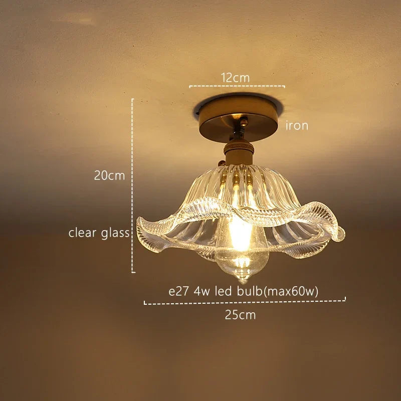 DecorBites™ Green Stripe Glass Pendant Lamp Fixture for Home Decor & Kitchen Lighting