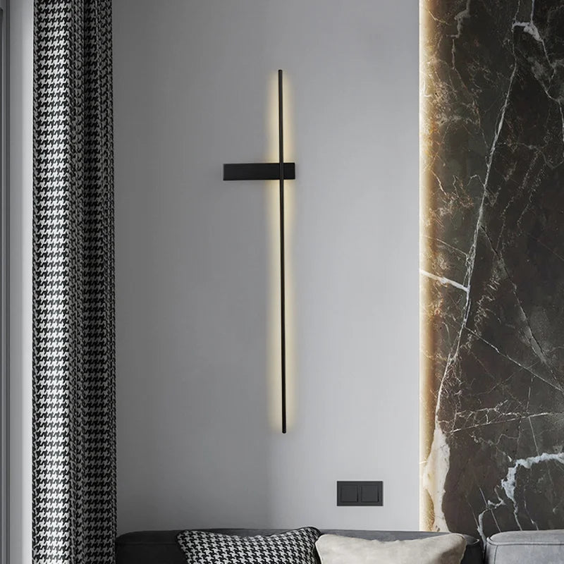 DecorBites™ Copper Wall Lamp: Modern Minimalist Sconce for Living Room and Bedroom