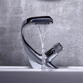 DecorBites™ Gray Basin Faucet | Brass Chrome Mixer Tap | Single Handle Sink Faucet