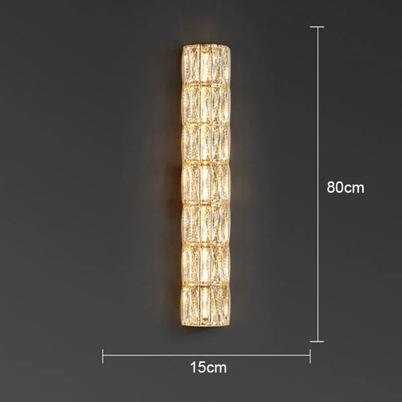 DecorBites™ Crystal LED Wall Lamp for Living Room Aisle Bedroom Staircase Decoration