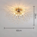 DecorBites™ Dandelion Crystal LED Ceiling Light for Home Indoor Living Dining Room