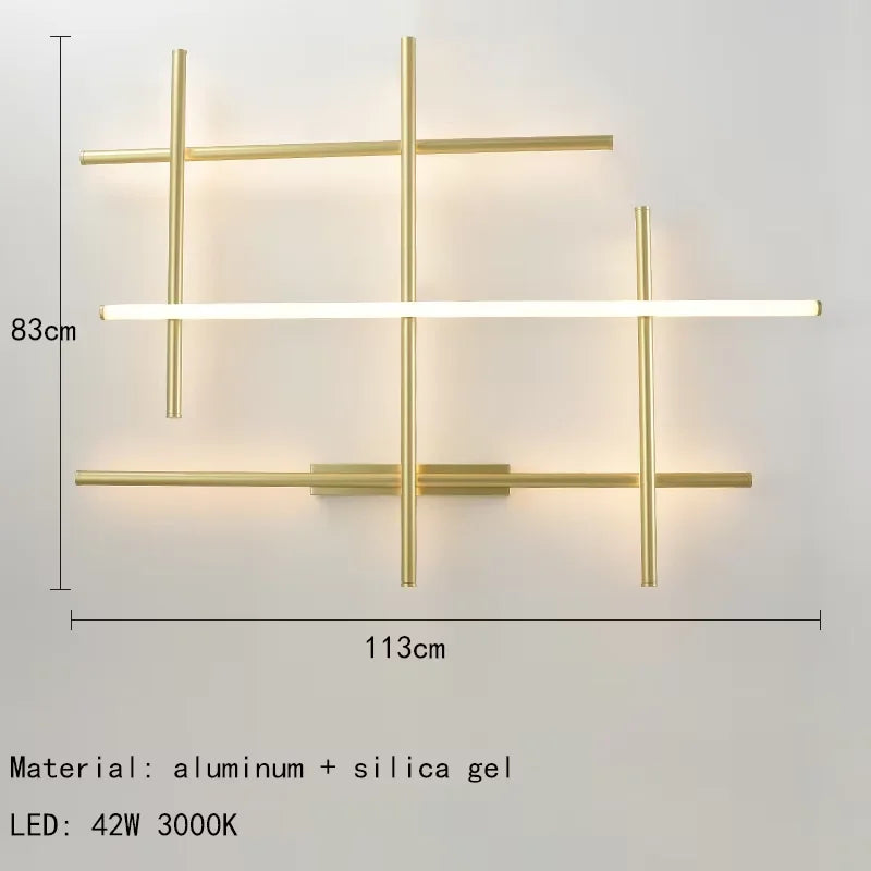 DecorBites™ LED Linear Ceiling Chandelier Italian Designer Luxury Dining Room Chandelier