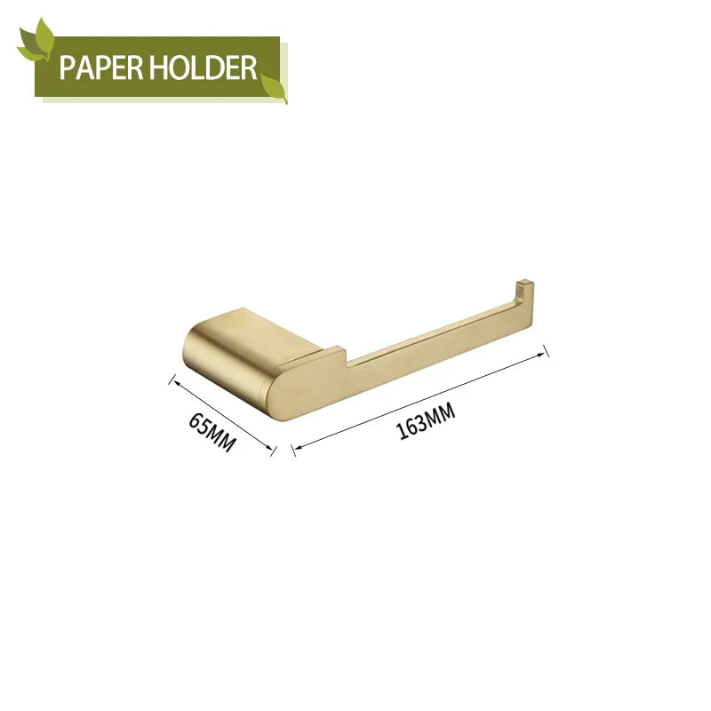 DecorBites™ Bathroom Accessories Set: Towel Strip, Track, Holder, Rack, Hook, Dish, Toilet