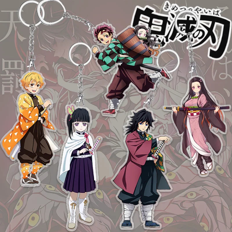 Demon Slayer Keychain: Tanjiro 6cm Acrylic Bag Pendant