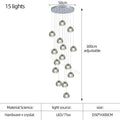 DecorBites™ Crystal LED Chandelier for Luxe Living Spaces