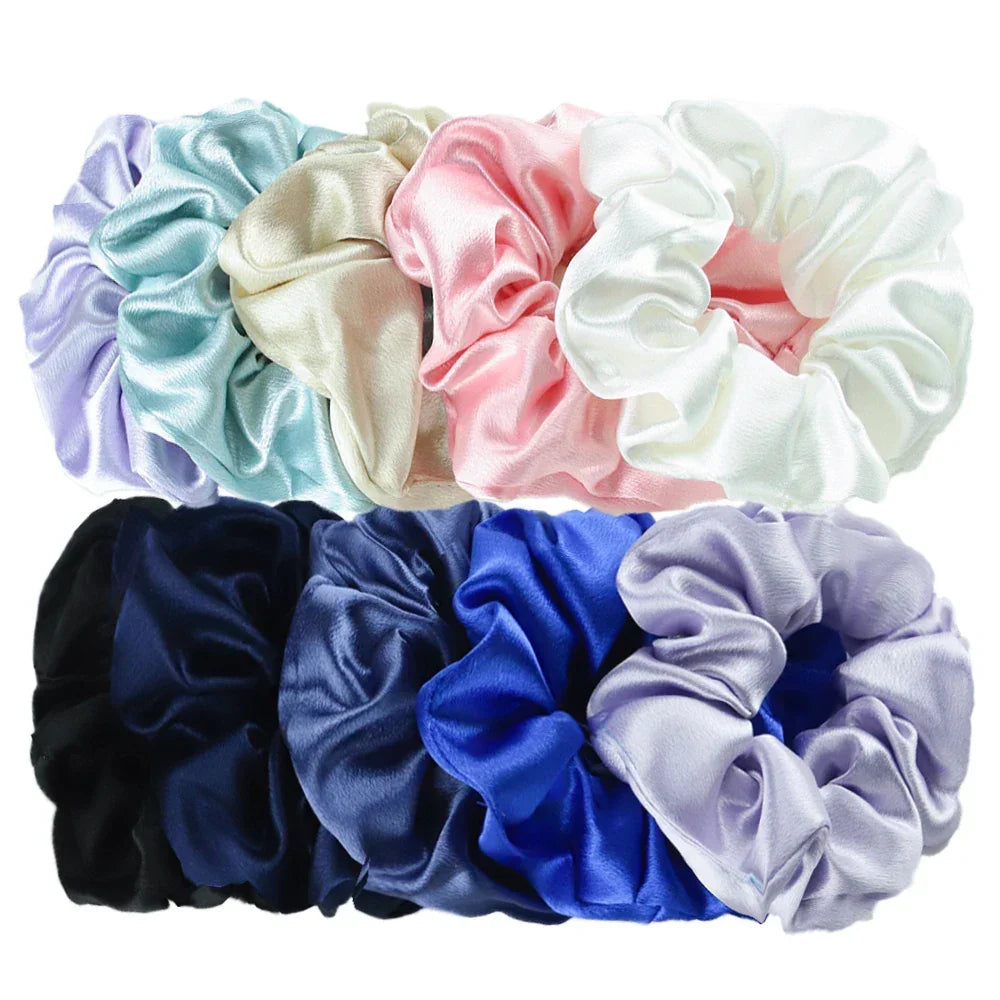 Women's Silky Satin Hair Scrunchies Set