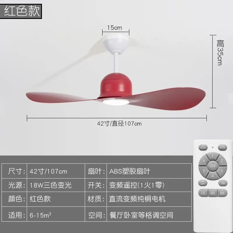 DecorBites™ Kids Double Leaf Ceiling Fan Light - Silent Operation with Adjustable Speed