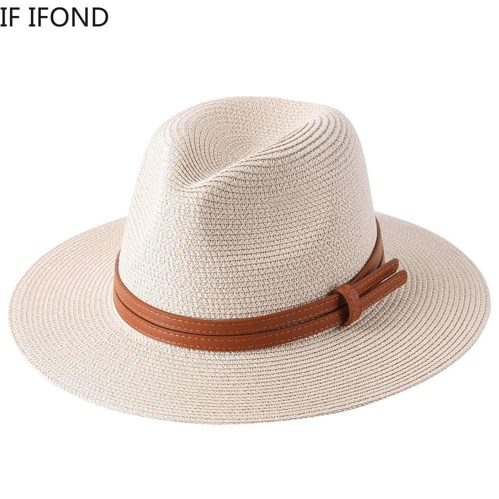 Panama Women/Men Wide Brim Beach Hat UV Protection