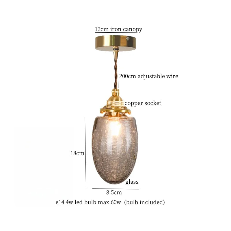 DecorBites™ Glass Pleats LED Pendant Lights for Home and Commercial Spaces