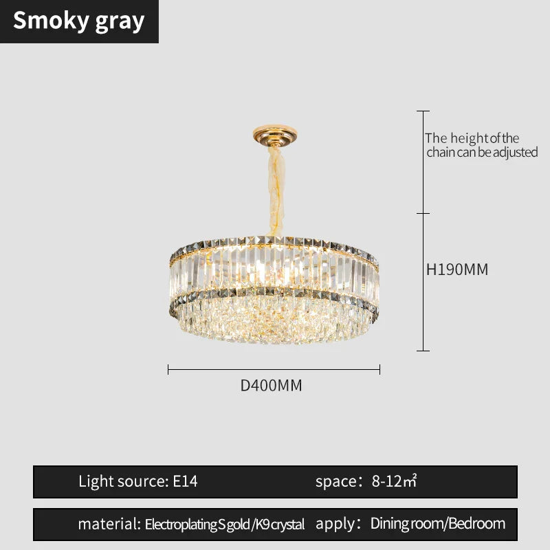 DecorBites™ French Crystal Chandelier for Living Room, Dining Room, and Master Bedroom