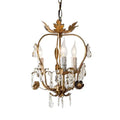 DecorBites™ Iron Crystal Chandelier for Corridor, Bedroom, Restaurant, Bar, Locker Room