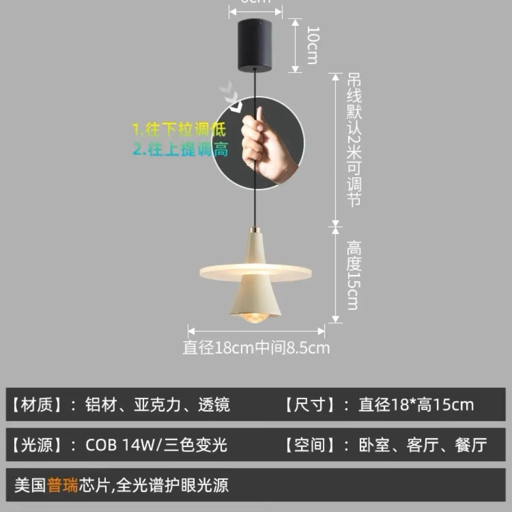 DecorBites™ LED Flying Saucer Chandelier Modern Pendant Light for Dining Bedroom - Frisbi Italy Designer