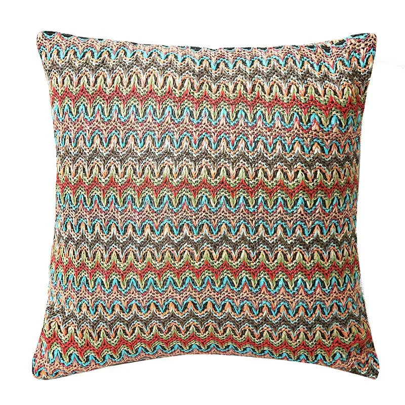 DecorBites™ Geometric Tufted Tassel Cushion Cover 30x50cm