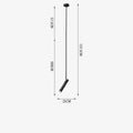 DecorBites™ Black Adjustable LED Pendant Chandelier for Bedroom, Kitchen, Living Room