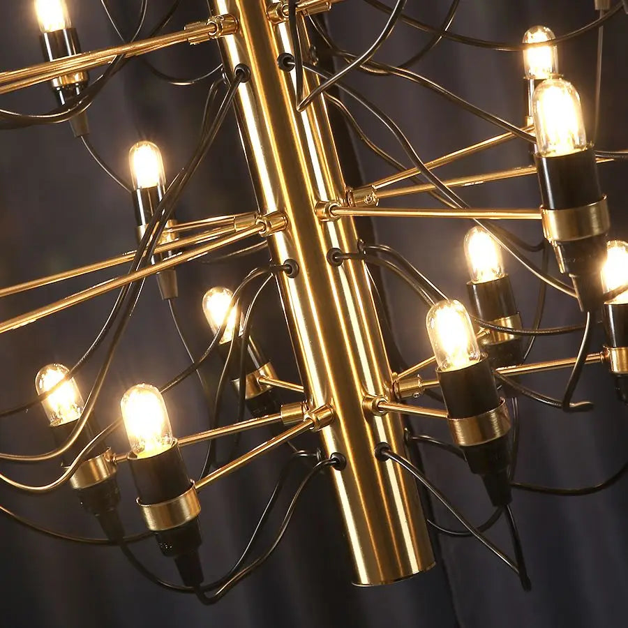 DecorBites™ LED Candle Chandelier: Elegant Italian Design Pendant Light for Home Decor
