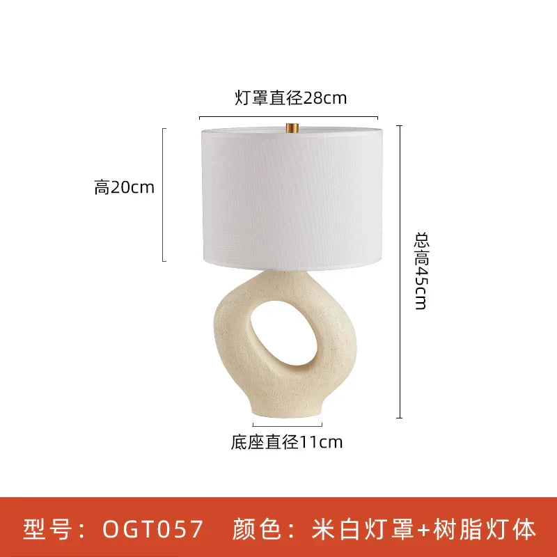 DecorBites™ Japanese Wabisabi Table Lamp E27 Living Room Bedroom Decor Lighting