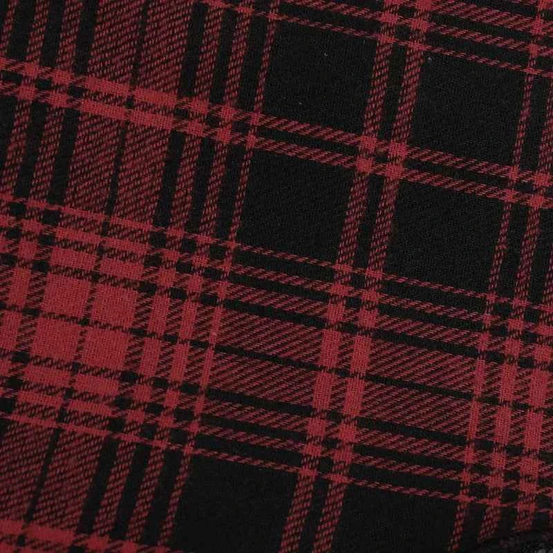 Punk Gothic Plaid Skirt Irregular Patchwork | MUNSIEUR