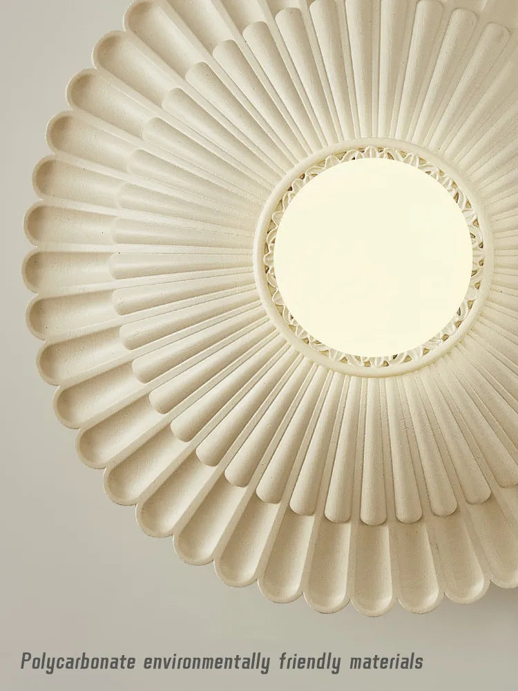 DecorBites™ French Cream Wind Wall Lamp, Carved Designer Pastoral Style Sconce for Bedroom and Living Room