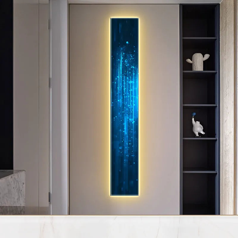 Modern black & white abstract led wall lamp – living room sconce